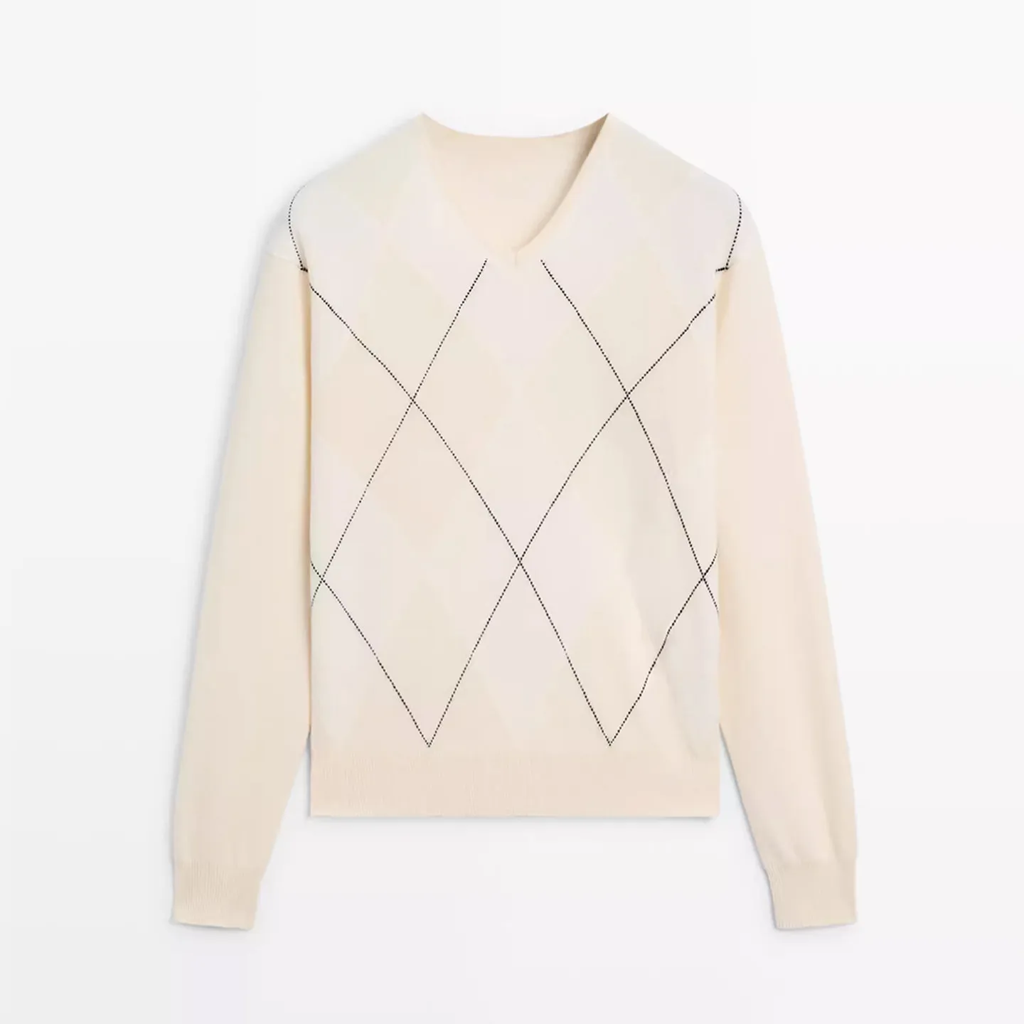 

Зима 2022, новинка Faion, женский вязаный свитер с ромбовидным узором, персональный темпераментный клетчатый длинный свеч V-Ne, стандартный крой