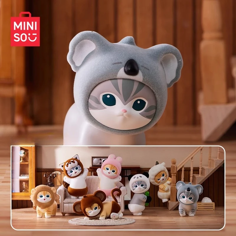 

MINISO Miniso Cat Fushandi Series Furry Party слепая коробка фигурка модные игрушечные украшения подарок на день рождения