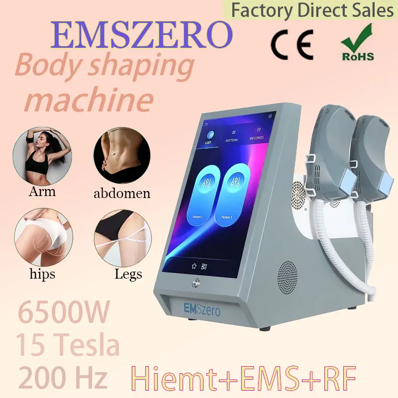 Portable EMS machine 15 Tesla burns fat to stimulate muscle growth 6500W slimming machine EMSZERO multifunctional beauty device