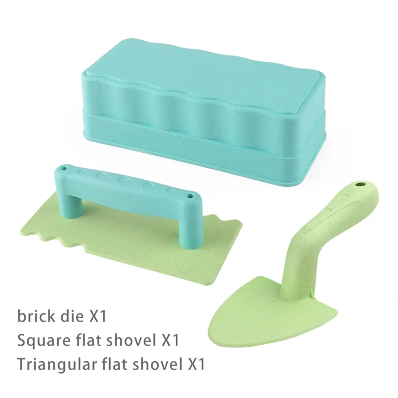 3 Pcs 2 in 1 Snow Beach Sand Castle Brick Mold Winter Summer Outdoor Building Toy for Kids Toddlers
