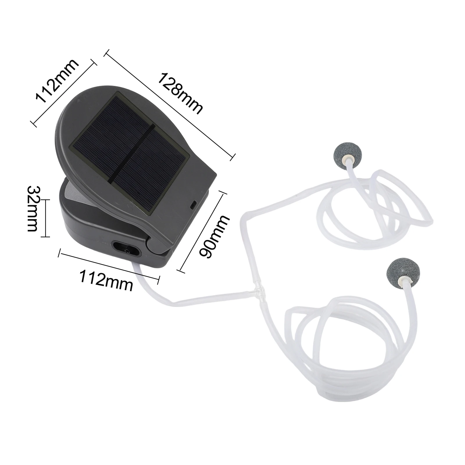 Efficient Solar For Pond Pump with Built-in 2600 mAh Battery for Continuous Oxygenation Without External Power for source