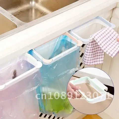 

Foldable Kitchen Trash Can Trash Bin Hanging Trash Garbage Bag Waste Bin Kitchen Storage Holders Trash Racks closet organizer