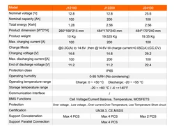 Jsdsolar LiFePo4 100ah 200Ah Batteria di accumulo di energia rimovibile 12V 24V LiFePo4 Batteria BMS integrata per barca solare IVA fiscale libera