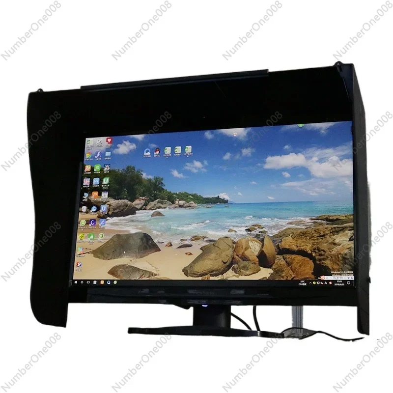 Desktop Computer Monitor Sunshade, Sunshade, 17-27 Inch Screen Width Adjustable, Manufacturer's Direct Sales