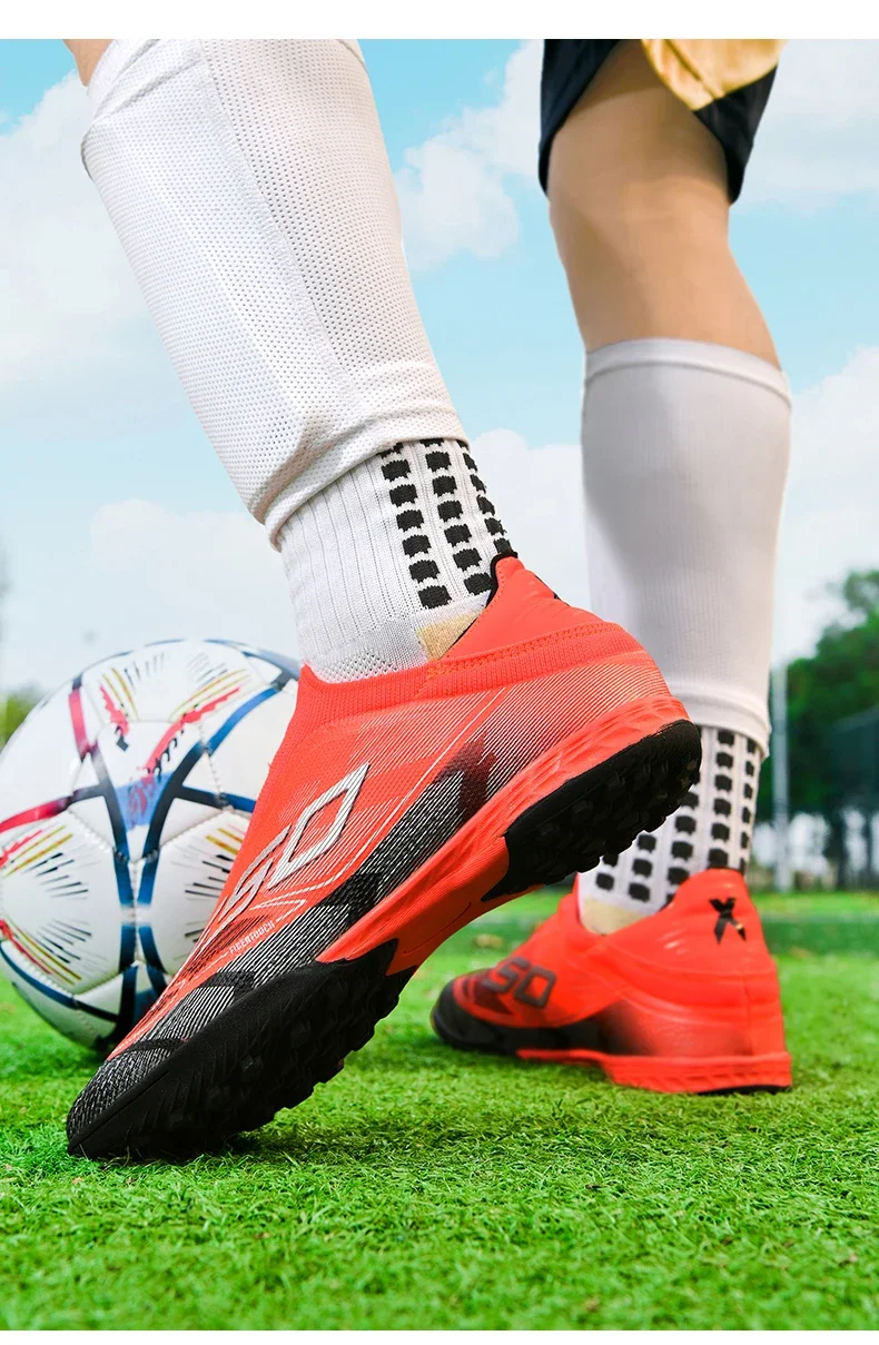 Herren Original Fußballschuhe Hochwertige Atmungsaktive Ultraleichte Profi-Fußballschuhe für Spielfeld und Training – Detail 36