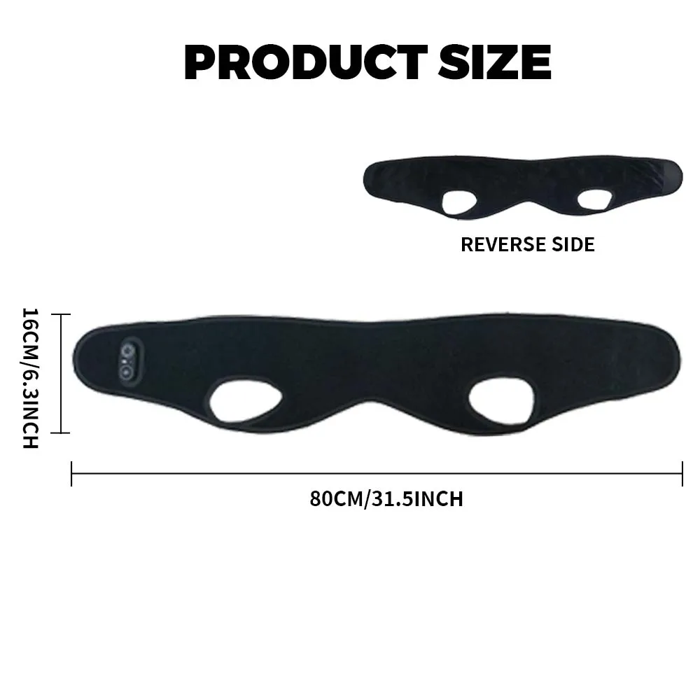 Draadloze gezichtsverwarmingsbrace Groter thermisch gebied 3, verstelbare temperatuur Massage Gezichtsriem Pad Pols Arm Elleboog Massager Verwarmd