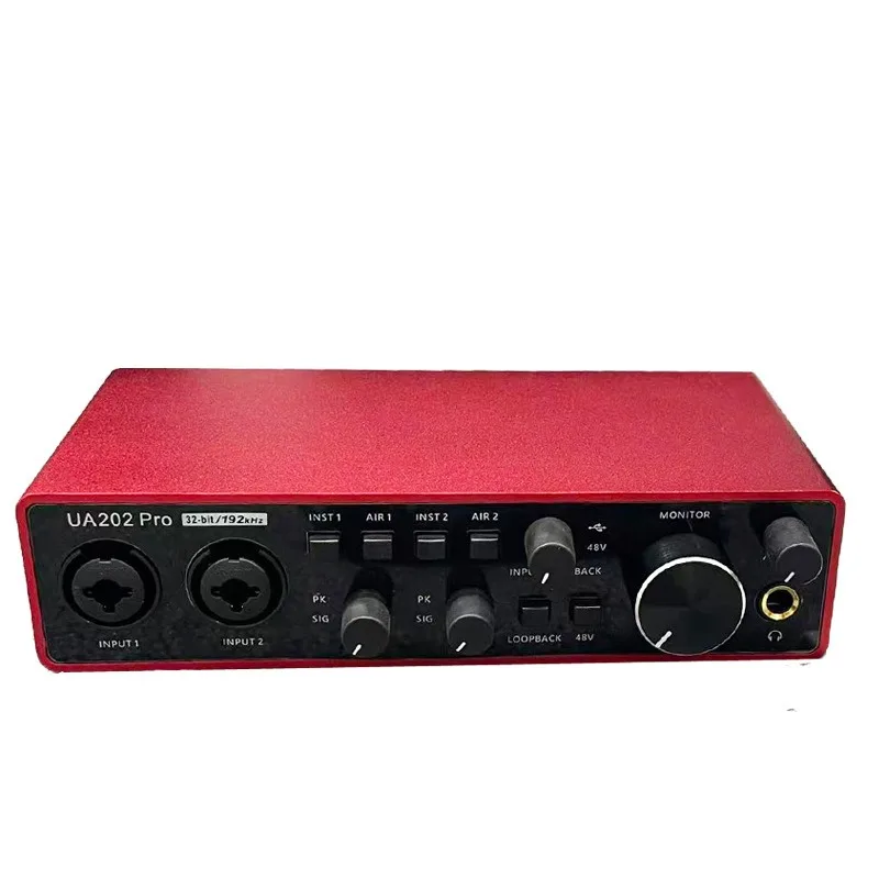 UA202 Pro Professional Sound Card USB Audio Interface with 48V Phantom Power Supply for Live Studio Streaming And Podc - view 5