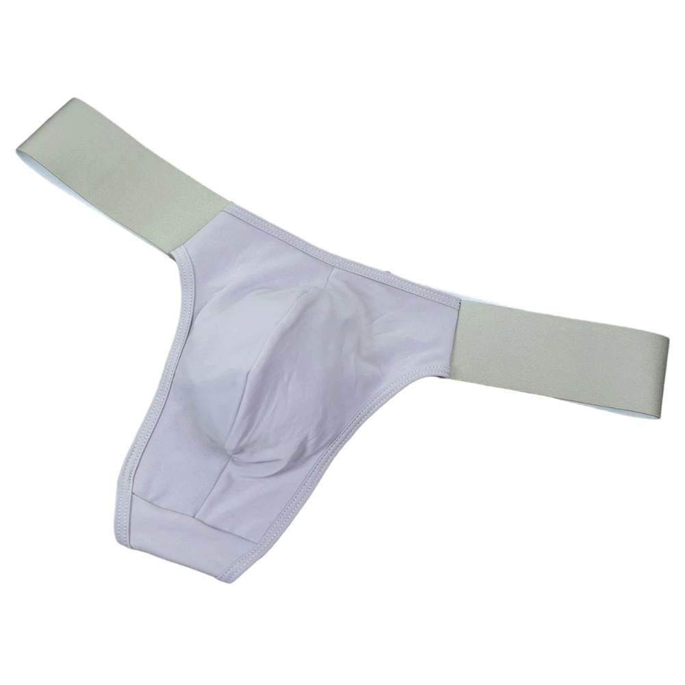 Men Sexy Solid Elastic Wide Belt Thong Underwear U Pouch Sports G-String Panties  Low-Rise Bikini Underwear Briefs
