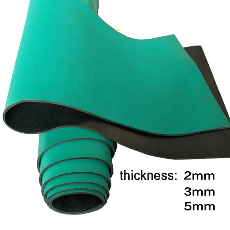 

Anti Static ESD Table Mat Anti Slip Blanket High Temperature Resistant Rubber Tablecloth Laboratory Maintenance Repair