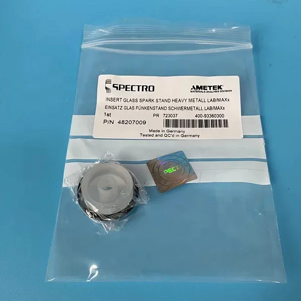 Vender como pan caliente: piezas de espectrómetro Specro Ametek, inserto de cuarzo, soporte de chispa de vidrio, número de pieza pesado 48207006