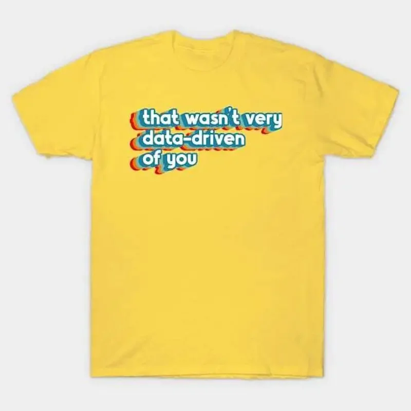 Cela n'était pas très axé sur les données, tu sais, c'est ce que disent les analyseurs amusants, t-shirt vintage rétro S 5