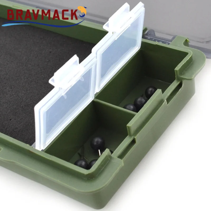 1pc Carp Fishing Box Stiff Hair Rig Board with Pins Carp Fishing Rig Box Wallet Rig Storage Box Fishing Tackle Box
