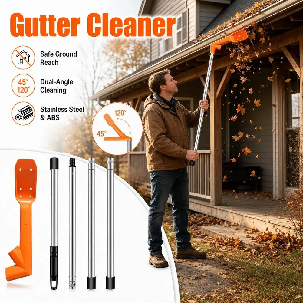 Leaf Cleaning Tool Drainage Groove Hook Drainage Ditch Cleaning Garden Cleaning Combined Cleaning Toolkit