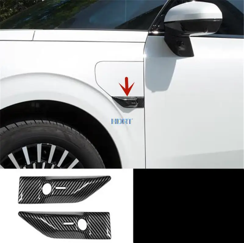 Car Styling Side Mark Leaf Fender Plate Rear Camera Privacy Trim Cover Accessories Exterior Sticker For Geely Zeekr 009 2022 +