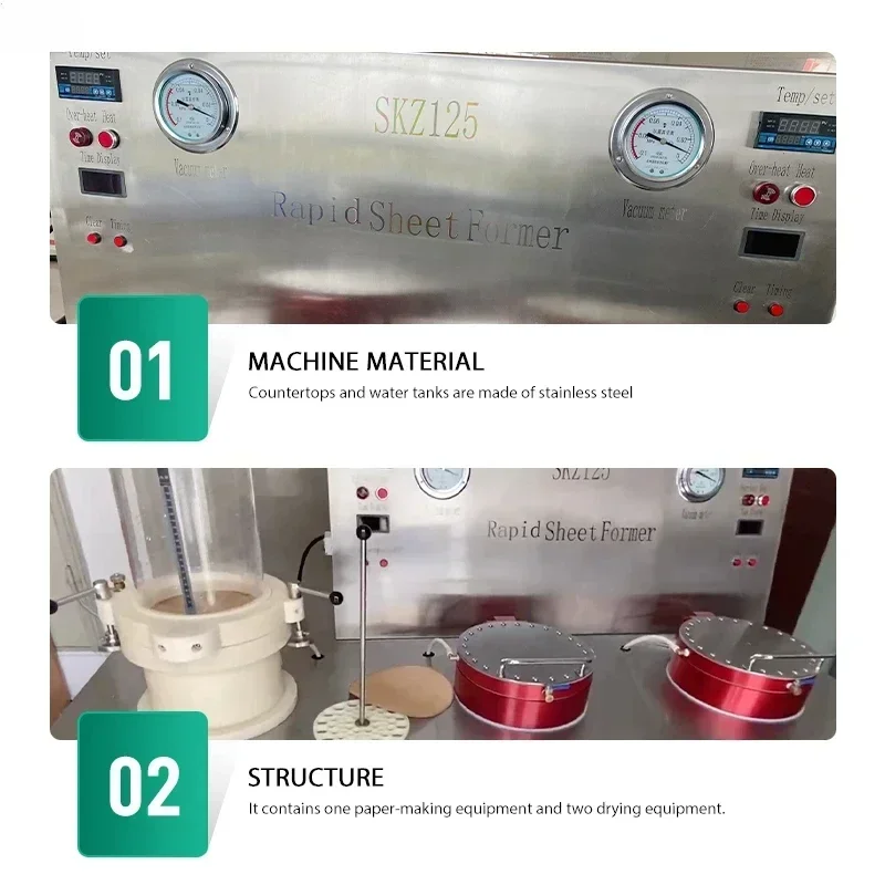 استخدام المختبر صانع الورق اليدوي الأوتوماتيكي لآلة تصنيع الورق اليدوية RAPID-KOETHEN السابقة
