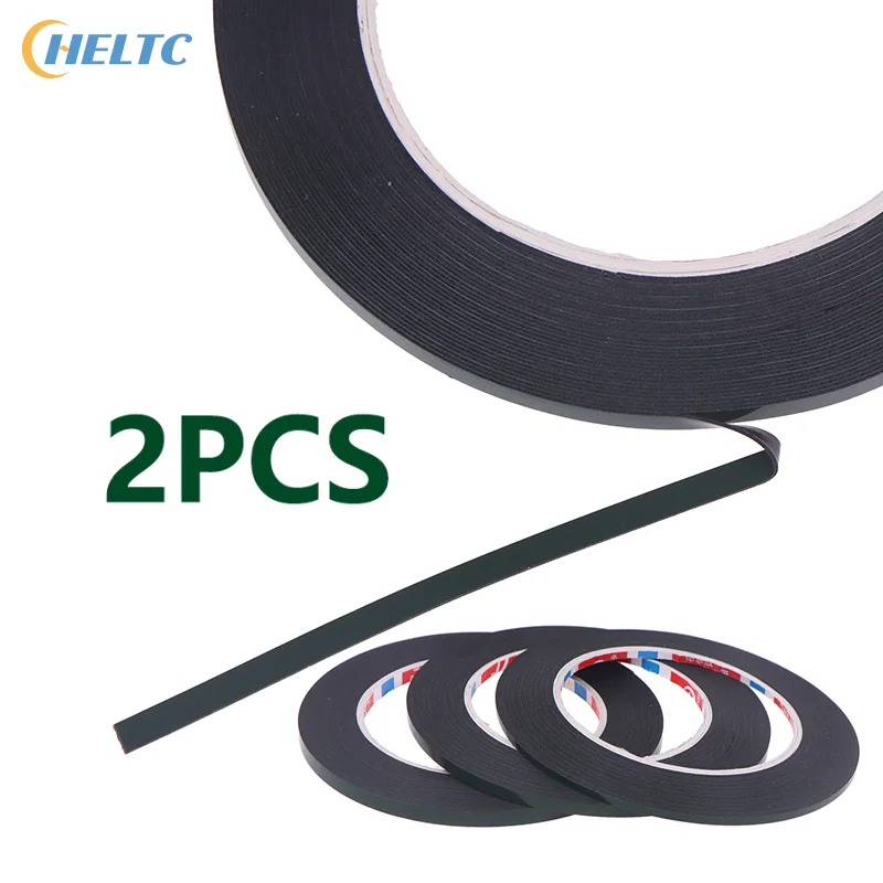 2PCS 2/3/4mm 10meters Double Sided Sticky Foam Tape Adhesive LCD Screen Frameless For TV Borderless Curved Display Sealing Fix