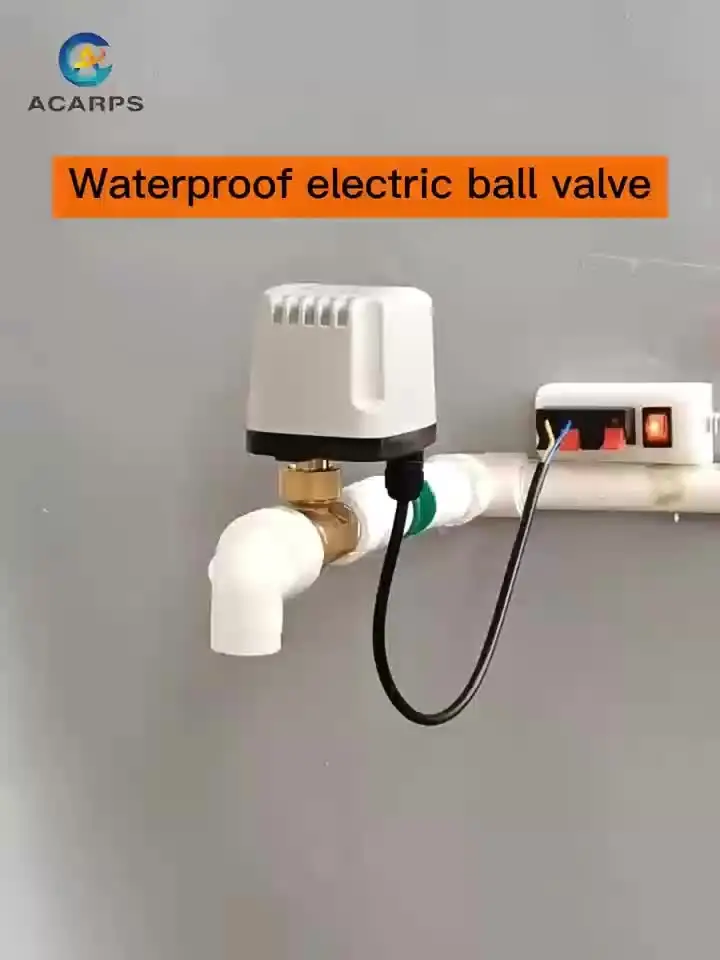 Detalhe 1 de Válvula solenoide Waterproof Motorized Ball Valve Brass IP65 Three-Wire Two-Control Three-Wire One-Control 220V 24V 12V Can Replace Soleno Pneumática