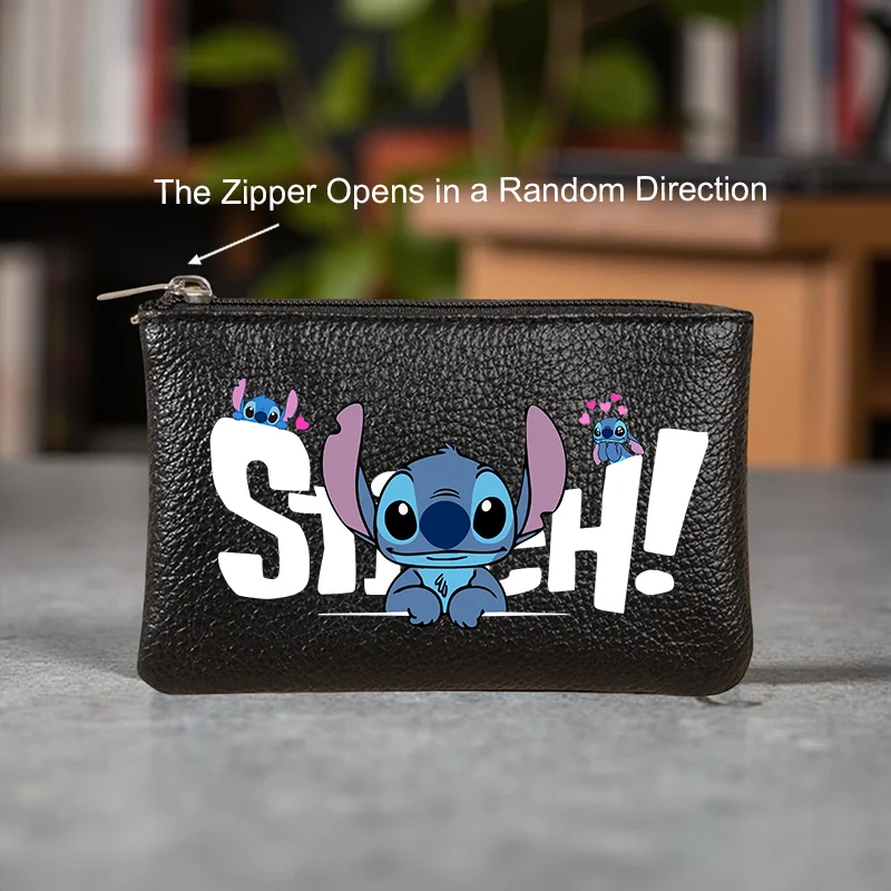 

Кошелек для монет с мини-принтом, черный, многофункциональный держатель для карт, сумка для ключей, портативная сумка для монет на молнии, сумка для наушников для повседневного использования