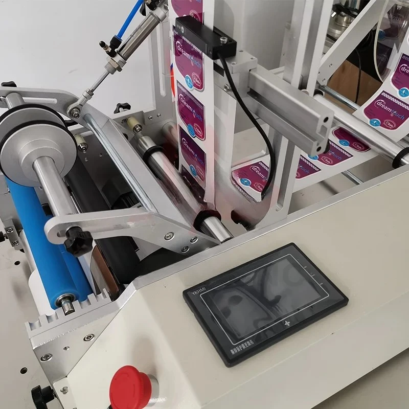 

Pneumatic Semi-Automatic round Bottle Labeling Machine with Touch Screen Controller for Self-Adhesive 220V/110V Voltage Options