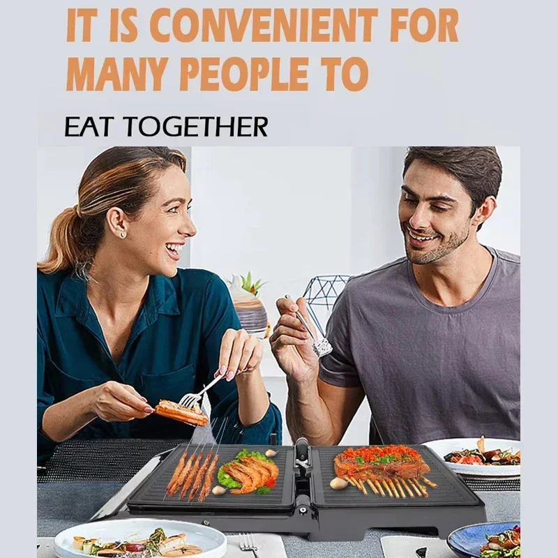 PBOBP 110v/220v Panqueca, Hambúrguer, Omelete, Bolo, Máquina de Bife, Máquina de Café da Manhã Churrasqueira Eletrica