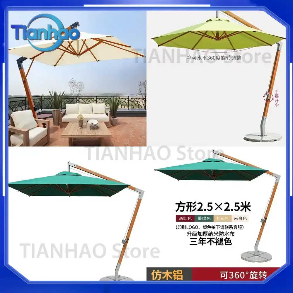 Metal Parasol for Leisure Garden Outdoor Villa Garden