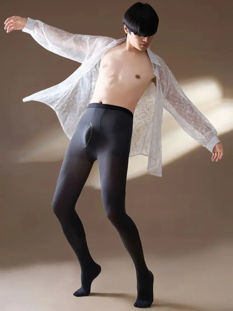 

80D Velvet Autumn Bottom Trousers Pantyhose Tights Elastic Collants Mens Leggings Pantalon Medias Stocking Strumpfhose Hosiery