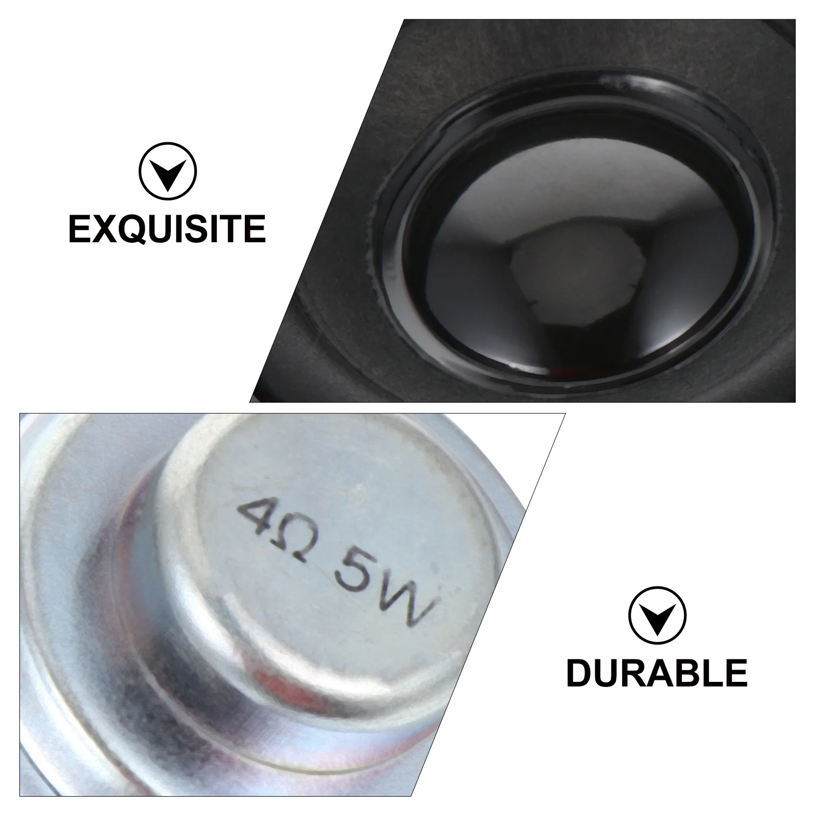 

2pcs Low Frequency Speaker 4 Euro Full Range Audio Loudspeaker Smooth Surface Wide Response For Diy Stereo Sound System