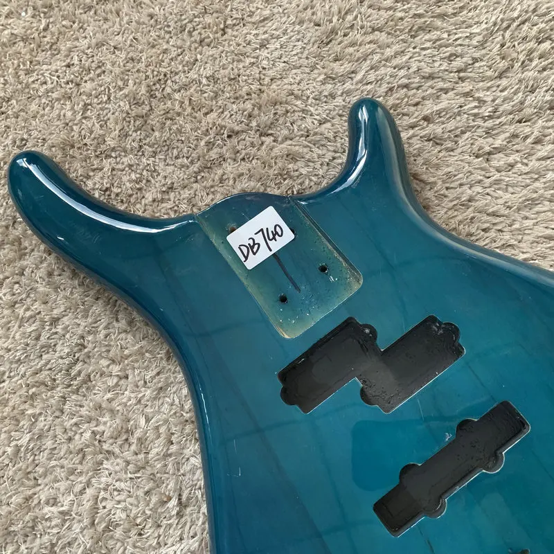 Blue Color 4 Strings Electric Bass Guitar Body Solid Basswood  DIY Replacement Part FOR PJB Bass Active Model  DB740