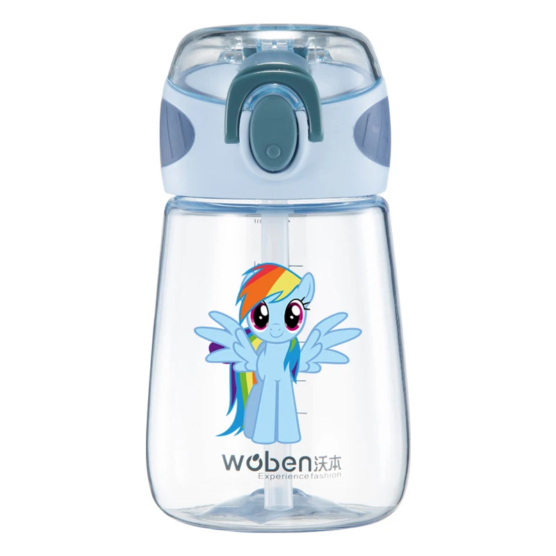 Anime My Little Pony Water Cup Twilight Sparkle Fluttershy Pinkie Pie Rainbow Dash Cartoon Cute Portable Straw Cup Water Bottle