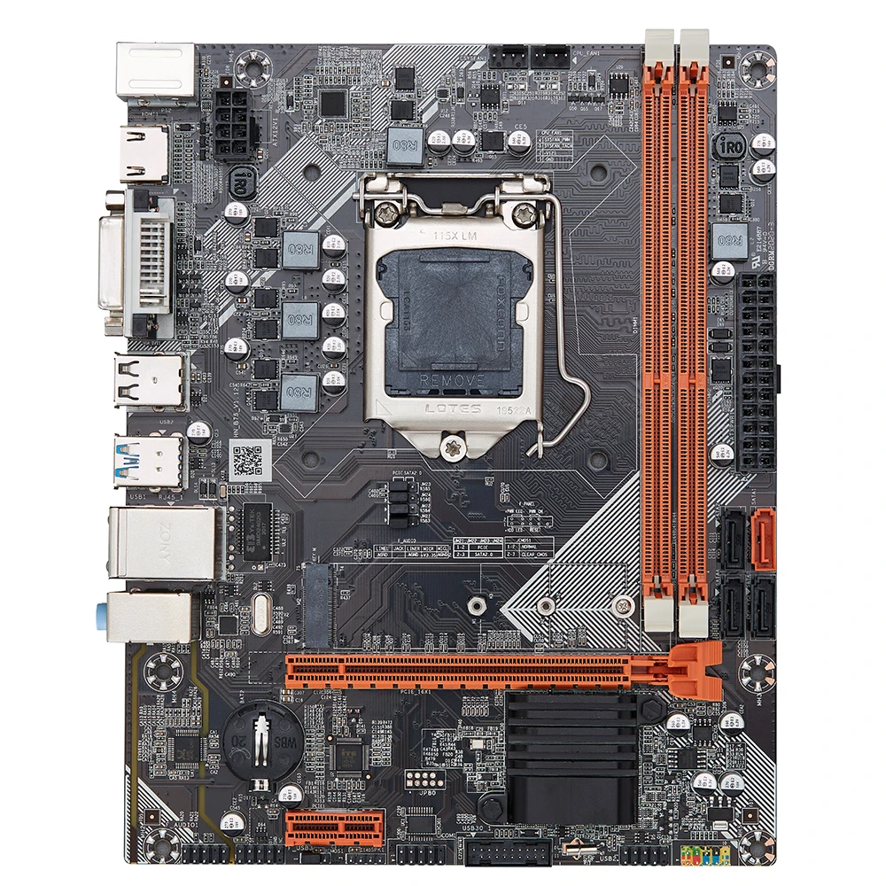 Qiyida B75 motherboard LGA 1155 Support i3/i5/i7 Processor and DDR3 PC3 Desktop RAM With VGA USB2.0 USB3.0