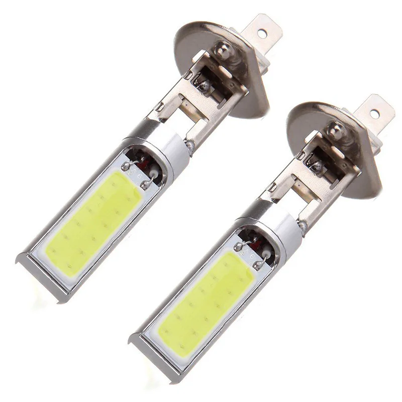 Bulb Headlights Car Fog High Low Beam Slim White 2pcs Bulbs Driving H1 LED Light Aluminum Alloy Daytime Running