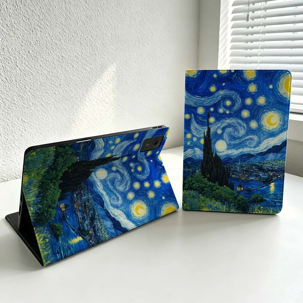 Van Gogh The Starry Night Cover For Lenovo Xiaoxin Lenovo Tab Pad Pro Plus K11 P12 M10 Legion Y900 Soft Inch Tablet Case