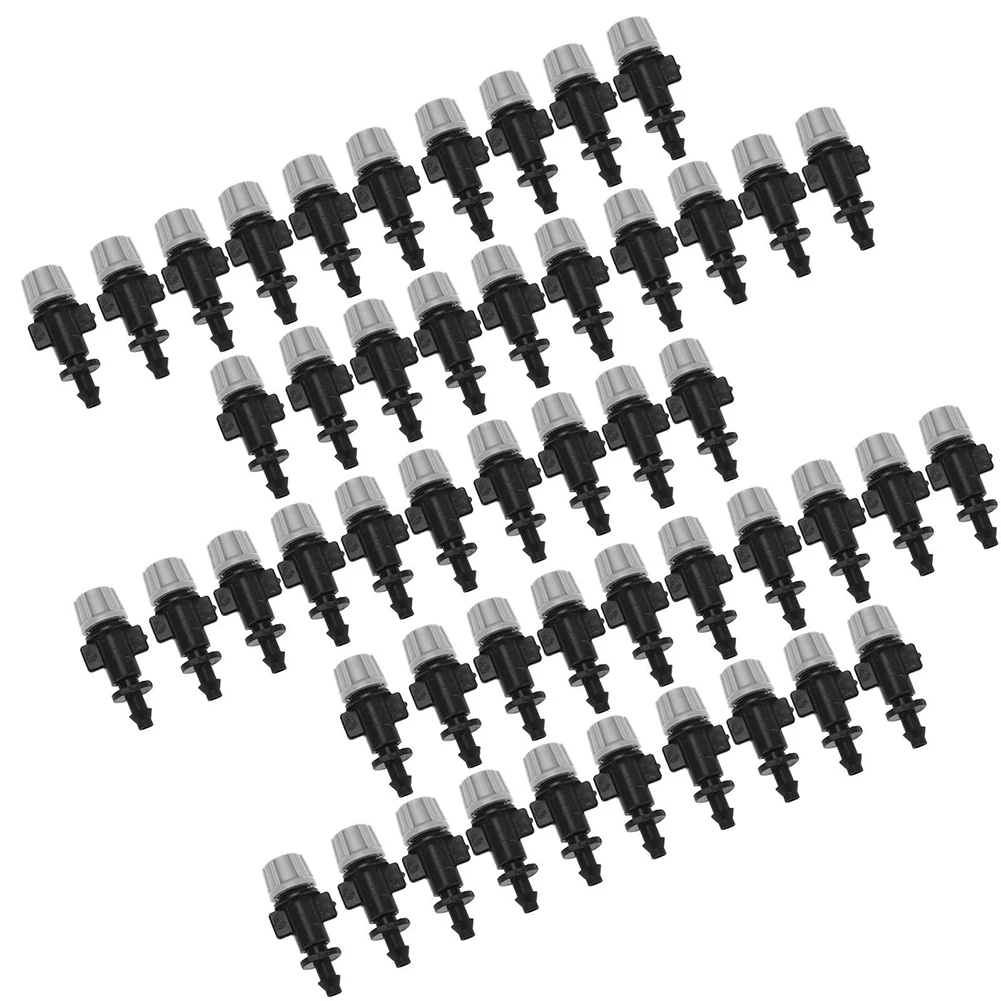 Atomizing Nozzle Misting Nozzles Black+Gray For 4mm/7mm Tube Garden Watering Irrigation Plastic 1.5~3KG Pressure