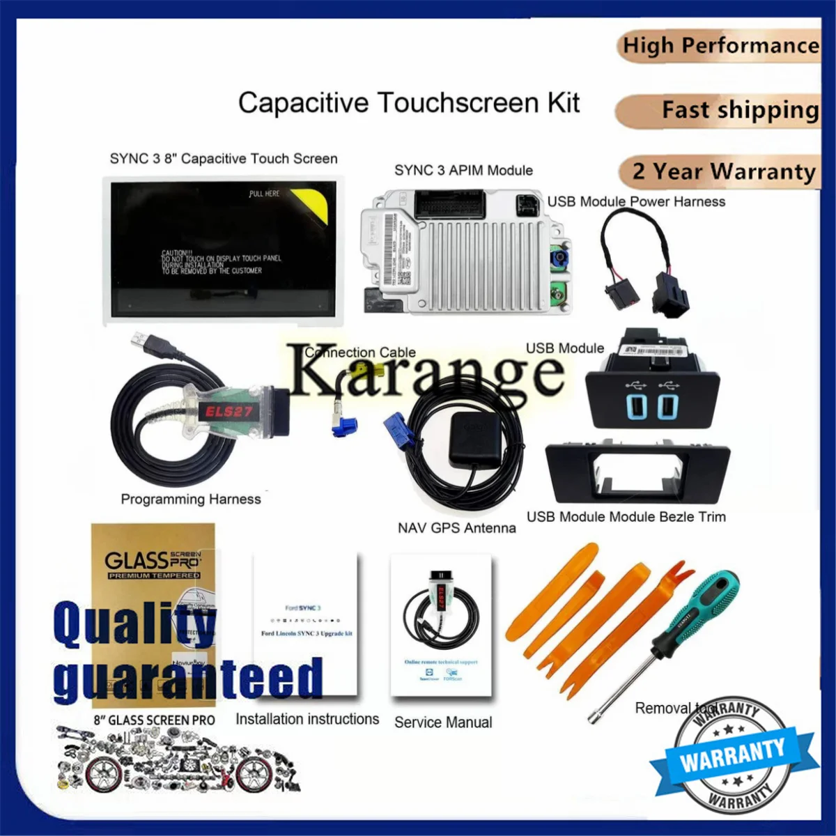 HC3T-14F014-BD Factory Sync 2 to Sync 3 Upgrade Kit APIM Module Carplay Antenna GPS Navigation Compatible