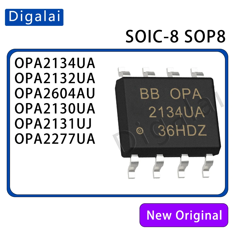 

100%new Original OPA2134UA 2132 2604 2130 OPA2277UA OPA2131UJ Op Amp Audio dedicated SOIC-8