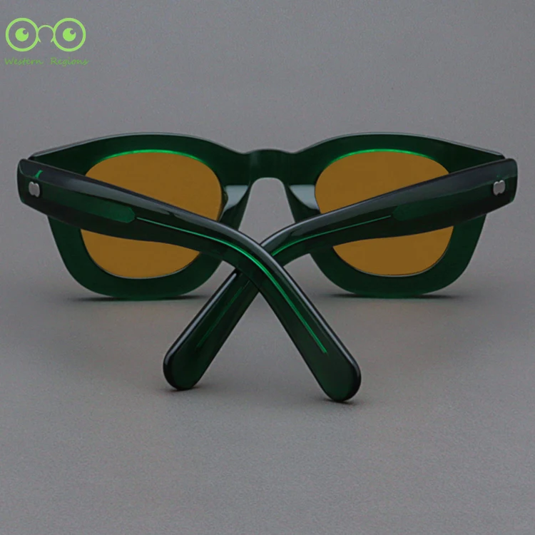 브랜드 고품질 선글라스 UV400 두꺼운 녹색 프레임 남성과 여성 안경 타원형 편광 야간 투시경 운전 선글라스 남성