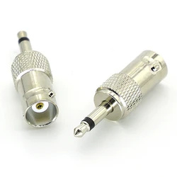 1-5Pcs High-quality Q9 BNC Connector Socket BNC Female to 3.5mm Mono 1/8
