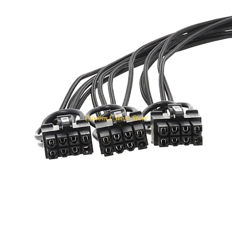 A3PC ブラック TYPE-4 モジュラー電源ケーブル RTX40 GPU ビデオカード電源用、8Pinx3 を 12+4Pin に変換