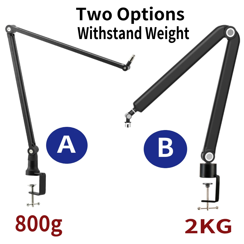 Regulowany stojak mikrofonowy z wysięgnikiem o dużym zawieszeniu do mikrofonu pojemnościowego SM7B K688 K658 AM8 Studio nagrań Stojak na ramię