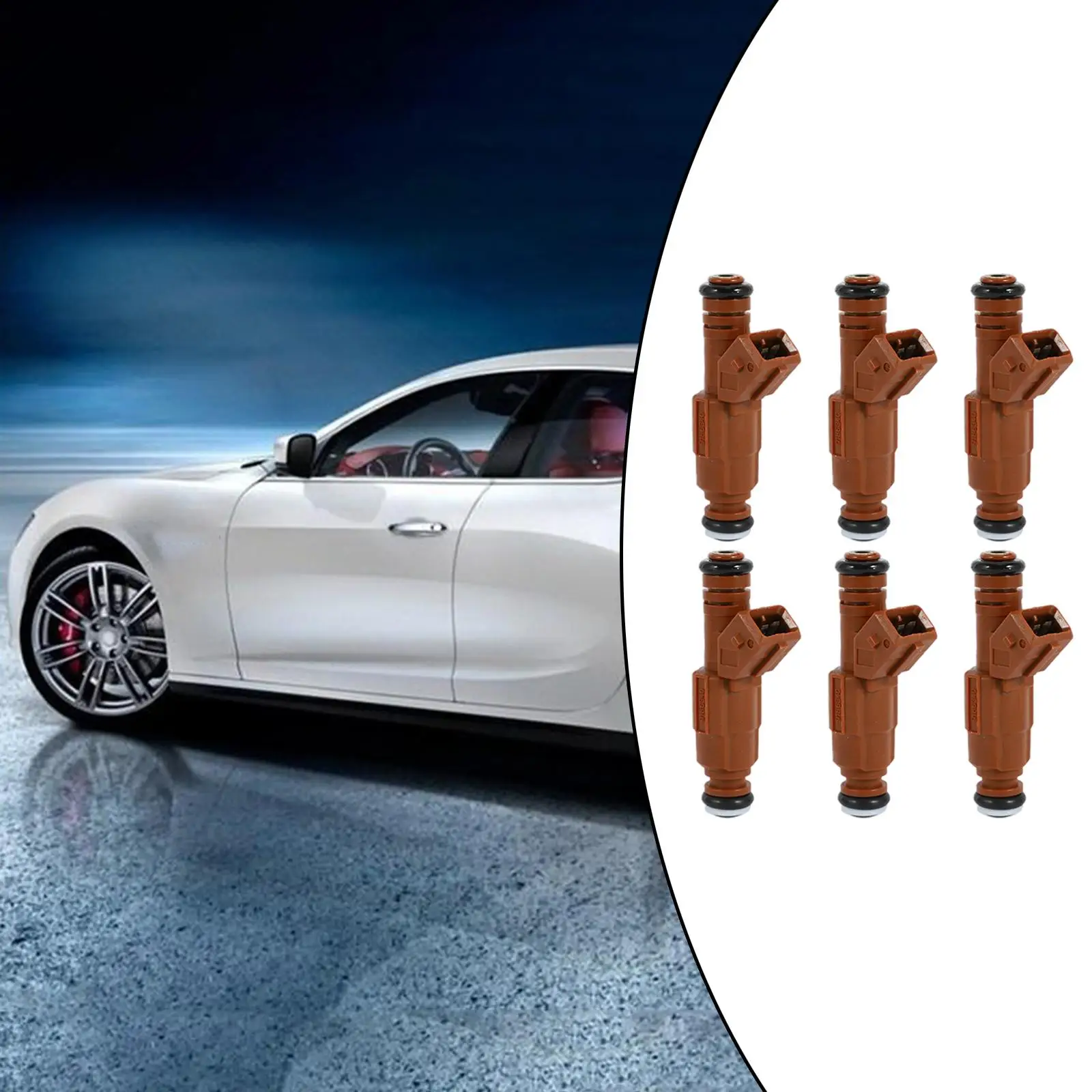 

6x Injectors Replacement Parts ，C70 S60 S70 2.L V70 2.L Automotive Injection Nozzle Replaces Fits for 0280155831