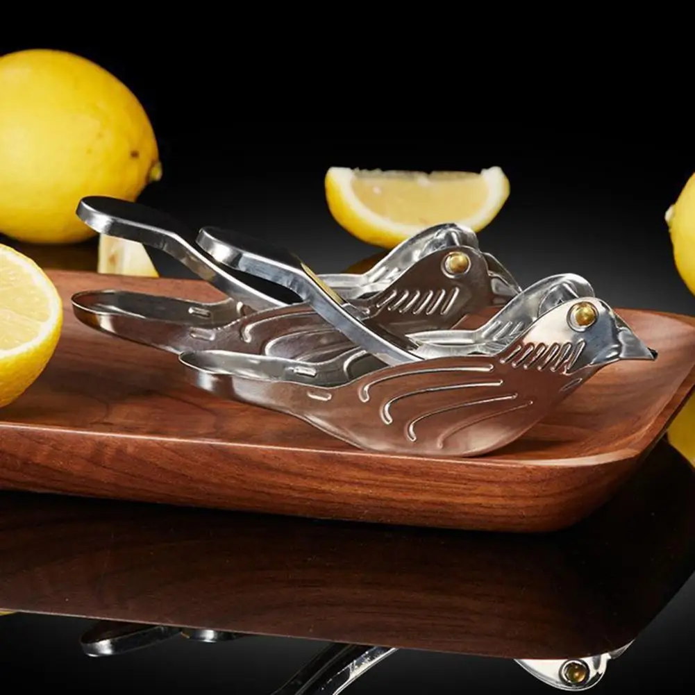 Stainless Steel Juice Press Portable Squeezer Stainless Steel Juicer Portable Citrus Fruit Squeezer Elegant Bird Press for Fresh