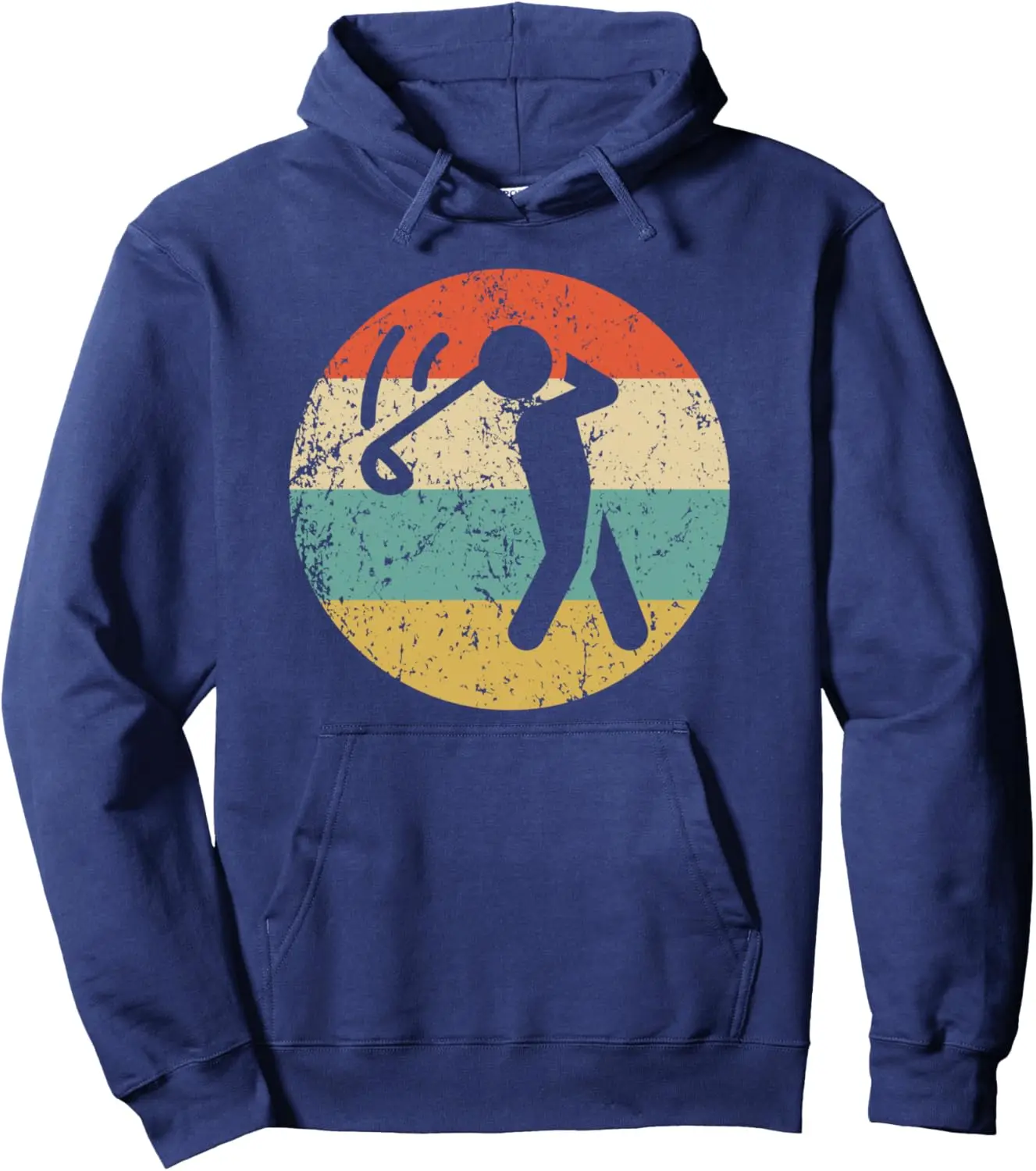 Golfer Retro Style Golf Pullover Hoodie Custom Printed Graphic Customizable Sweatshirt Funny Tops Camisas Streetwear