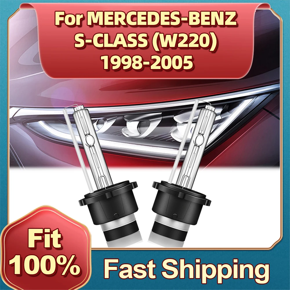 

2Pcs D2S Xenon HID Bulbs 35W Car Headlight For MERCEDES-BENZ S-CLASS (W220) 1998 1999 2000 2001 2002 2003 2004 2005