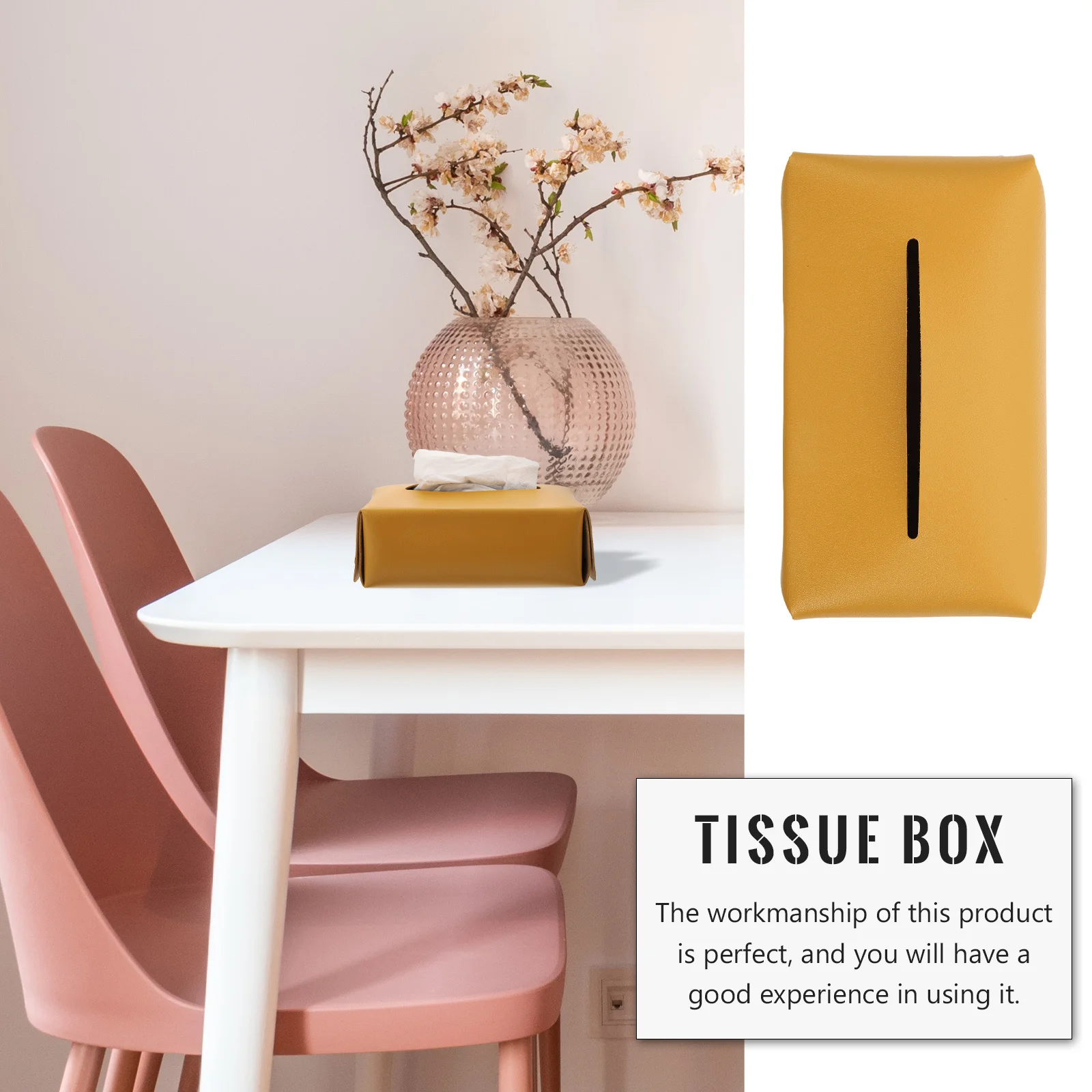 

1Pcs Waterproof Napkin Holder Modern Compact Tissue Container for Home Hotel Office Multi- Holder Easy to Clean