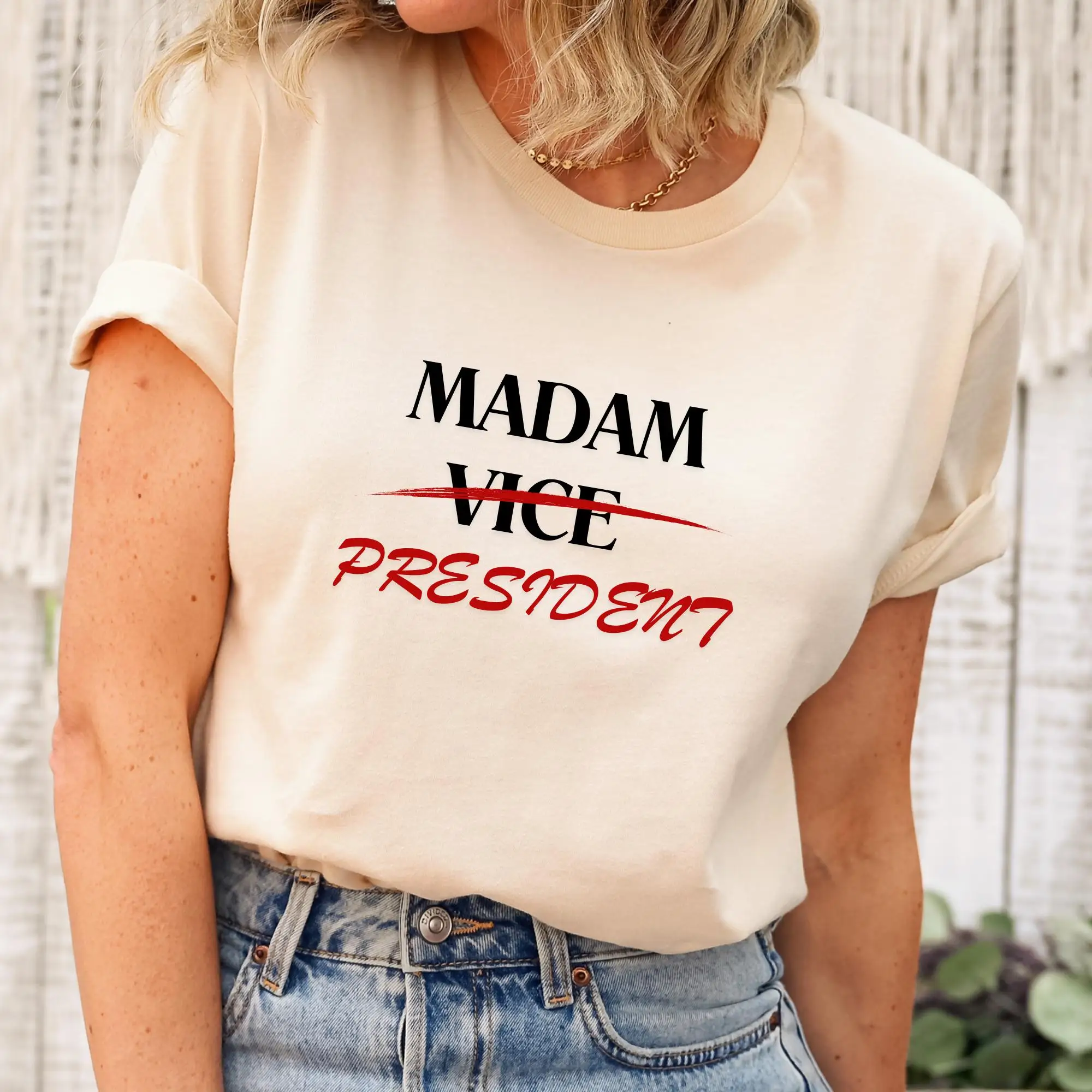 Madam PresidenT T Shirt Kamala Harris Election Day Political Supporter DemocraT Feminism