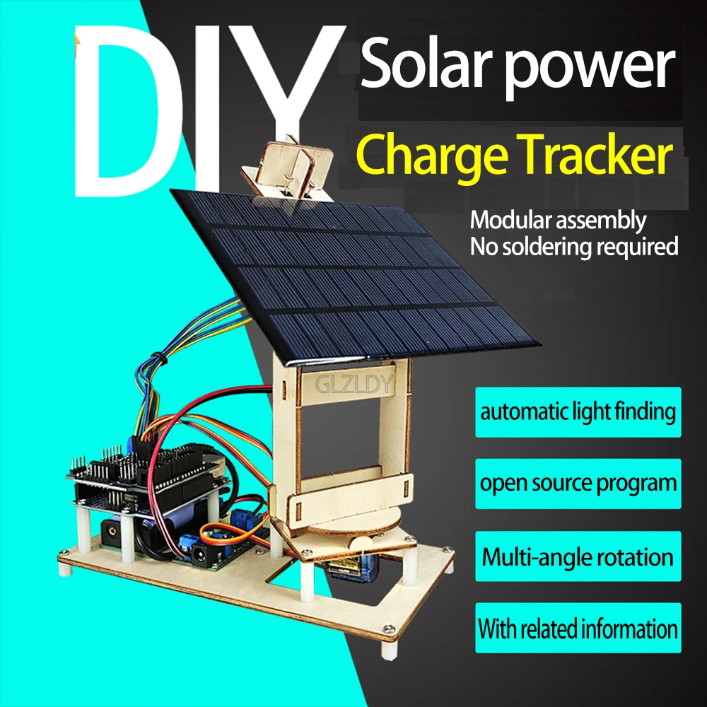 

Интеллектуальный стартовый комплект для отслеживания солнечной батареи, обучающий комплект «сделай сам» для Arduino, программируемый STEM, школьный образовательный комплект «сделай сам», полный вариант + код
