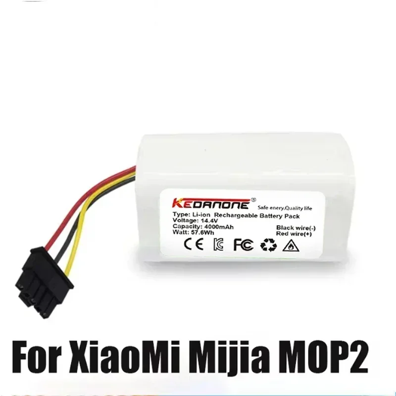 

N011-4S1P Аккумулятор 14,4 В 4000 мАч для робота-пылесоса Xiaomi Mi 2 Lite MJSTL | Долговечная литий-ионная замена с безопасной зарядкой