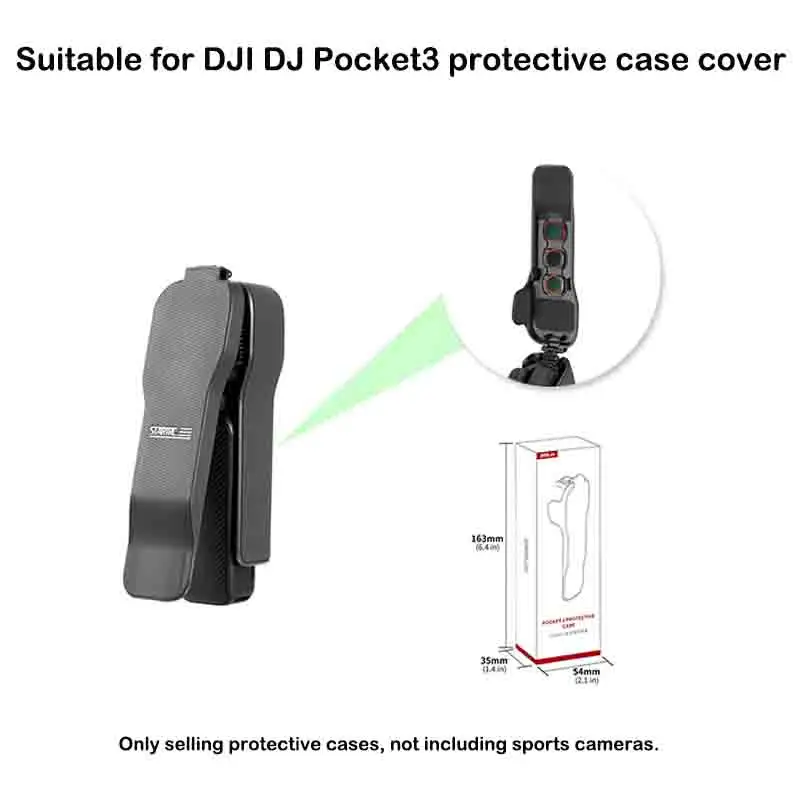 ل DJI Osmo Pocket 3 حافظة واقية عدسة الكاميرا واقي للشاشة مضاد للسقوط غطاء الوجه ملحقات حافظة الإفراج السريع #1