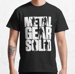 Metal Gear Solid snake big boss MGSV foxhound the phantom pain diamond dogs  Pure Cotton Large size  printed t-shirt for men