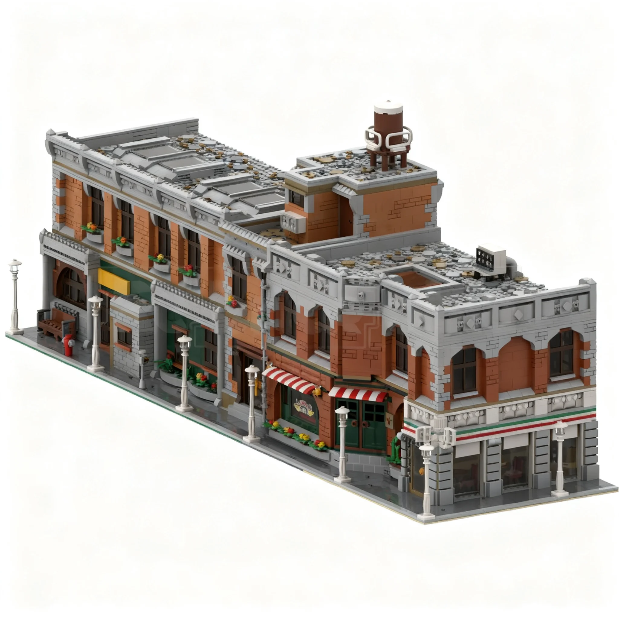 10451pcs MOC Modular Buildings Prime-Time-Building Friends Bundle Model Building Blocks Construction Assemble Display DIY Idea